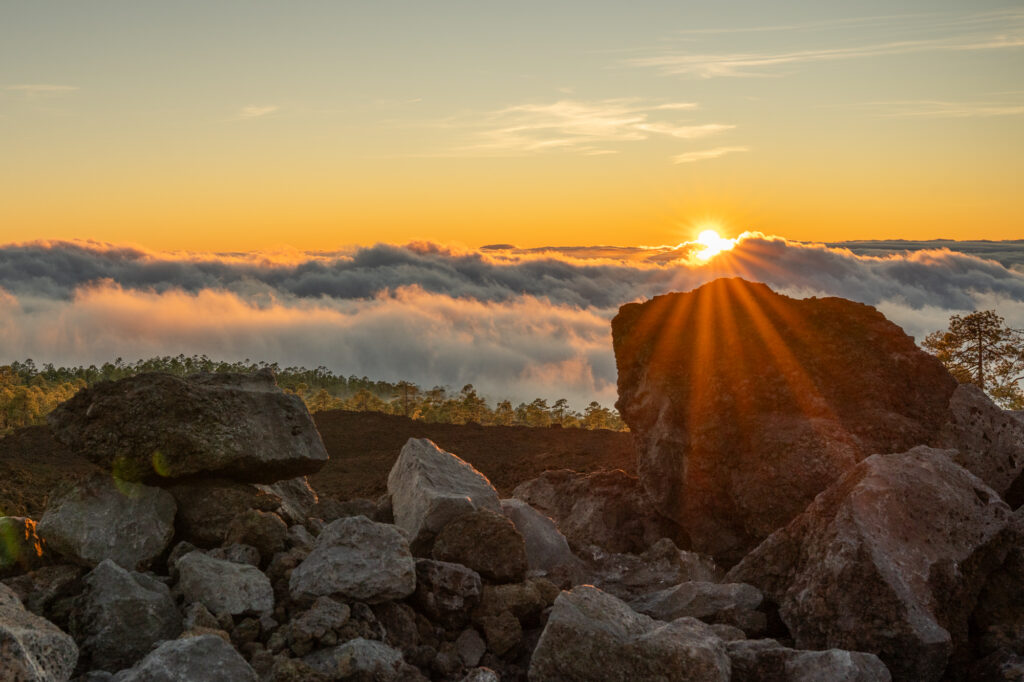 Pealpool pilvi. Teide rahvuspark.